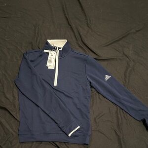 Adidas Men's Zip-Up Navy Sweater
